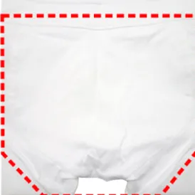 お尻部分の写真